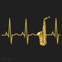 Saxophone Player Funny Gift Sax Heartbeat Hooded Cute Gift Gift Beanie thumb 2