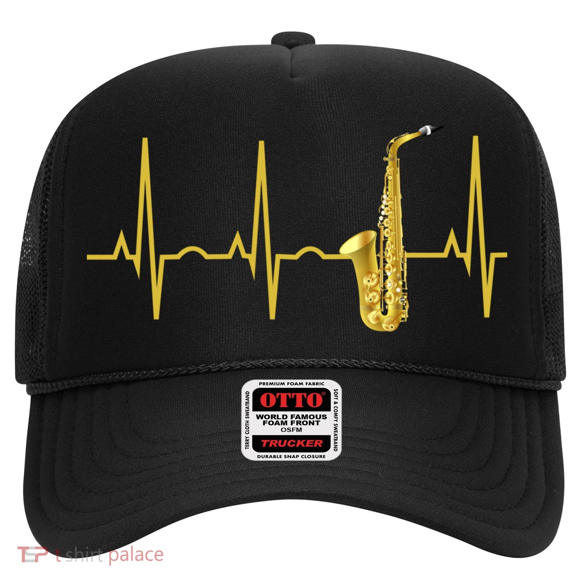 Saxophone Player Funny Gift Sax Heartbeat Hooded Cute Gift Gift Hat