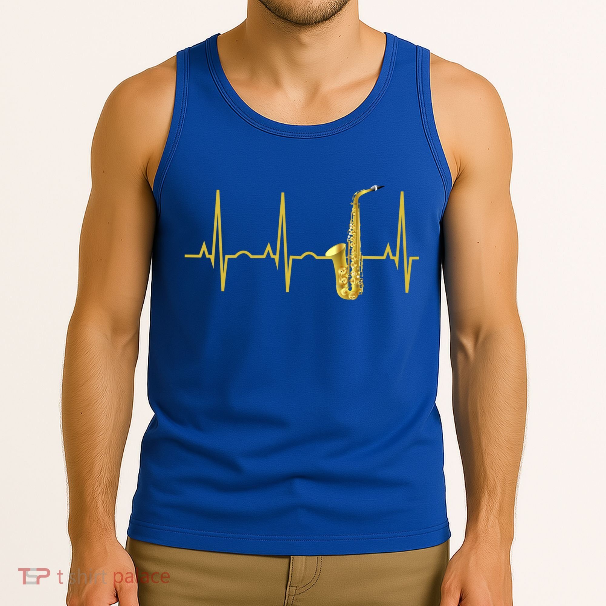 Saxophone Player Funny Gift Sax Heartbeat Hooded Cute Gift Gift Tank Top