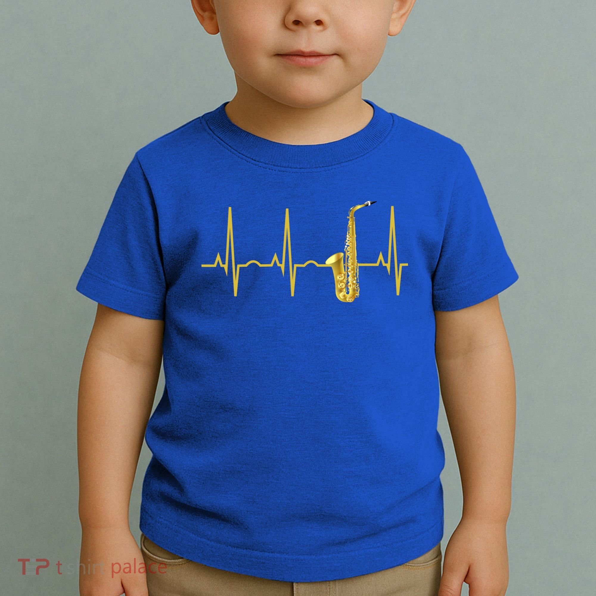 Saxophone Player Funny Gift Sax Heartbeat Hooded Cute Gift Gift Toddler T-Shirt