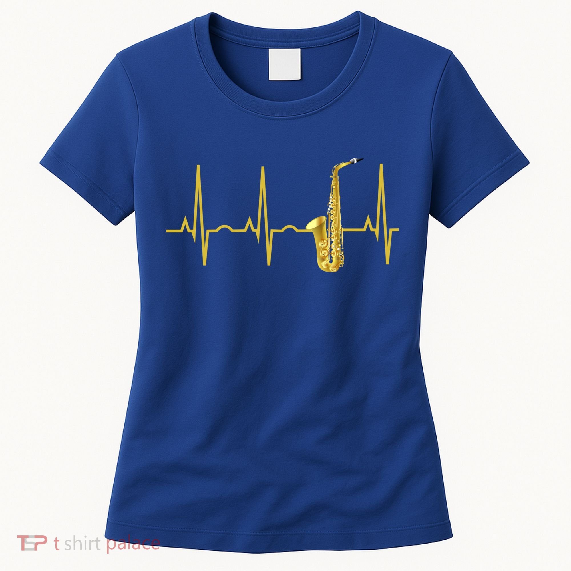 Saxophone Player Funny Gift Sax Heartbeat Hooded Cute Gift Gift Women's T-Shirt