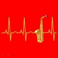 Saxophone Player Funny Gift Sax Heartbeat Hooded Cute Gift Gift Santa Hat thumb 1
