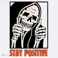 Stay Positive Funny Skeleton Thumbs Up Spooky Halloween Women's Tank Top thumb 5