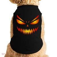 Spooky Pumpkin Face Halloween Doggie Tank thumb 0