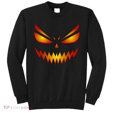 Spooky Pumpkin Face Halloween Sweatshirt