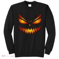 Spooky Pumpkin Face Halloween Sweatshirt thumb 0