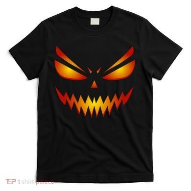 Spooky Pumpkin Face Halloween T-Shirt