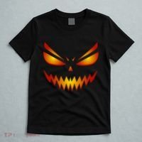 Spooky Pumpkin Face Halloween T-Shirt thumb 5