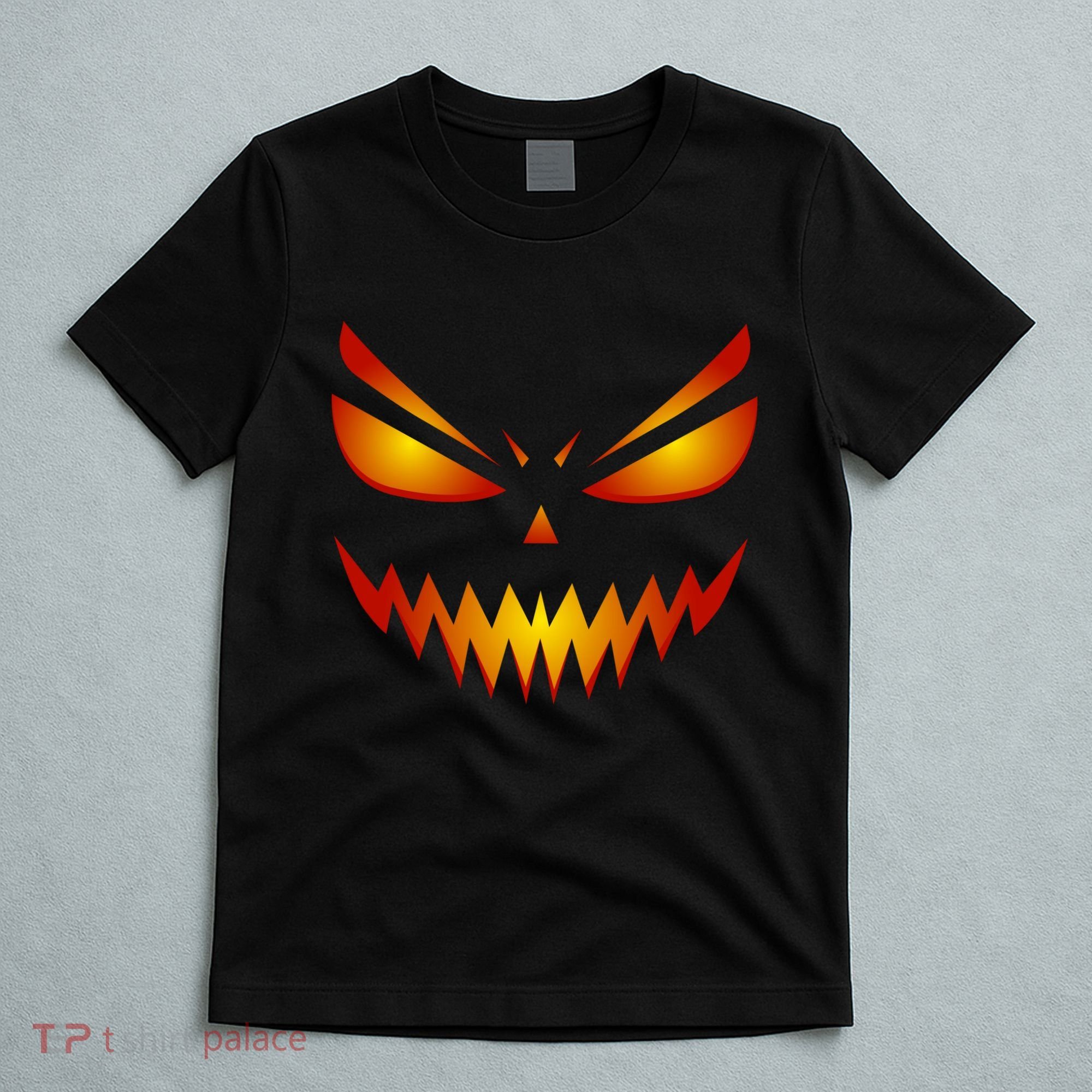 Spooky Pumpkin Face Halloween T-Shirt