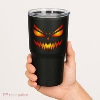 Spooky Pumpkin Face Halloween Tumbler thumb 2