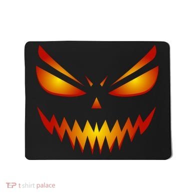 Spooky Pumpkin Face Halloween Mousepad