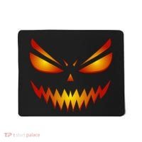 Spooky Pumpkin Face Halloween Mousepad thumb 0