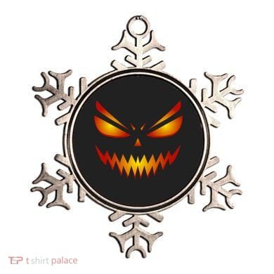Spooky Pumpkin Face Halloween Ornament