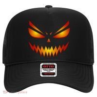 Spooky Pumpkin Face Halloween Hat thumb 0