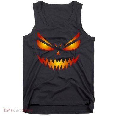 Spooky Pumpkin Face Halloween Tank Top