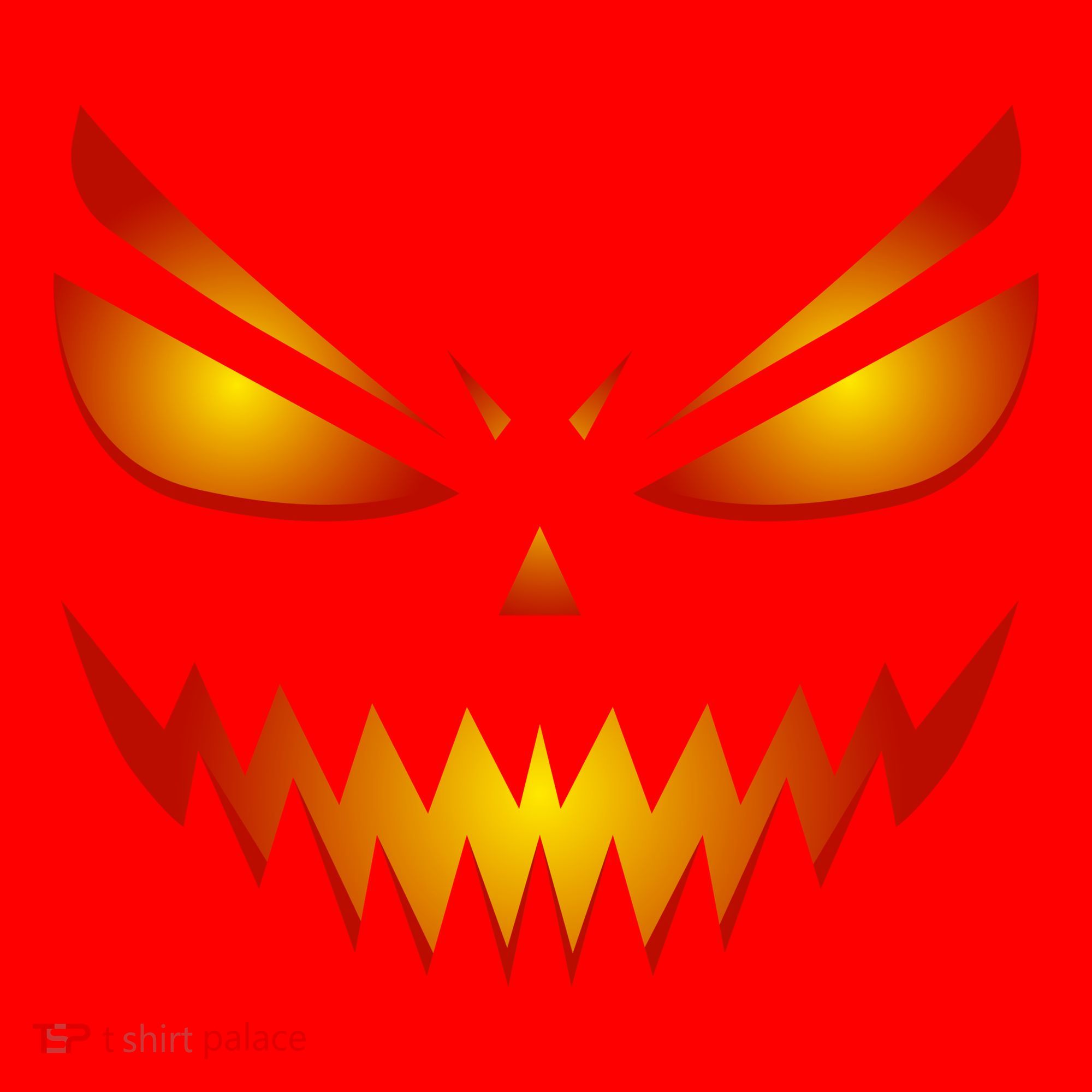 Spooky Pumpkin Face Halloween Santa Hat