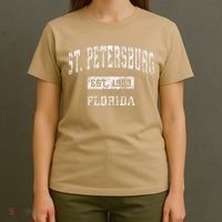 St. Petersburg Florida Fl Vintage Established T-Shirt thumb 4