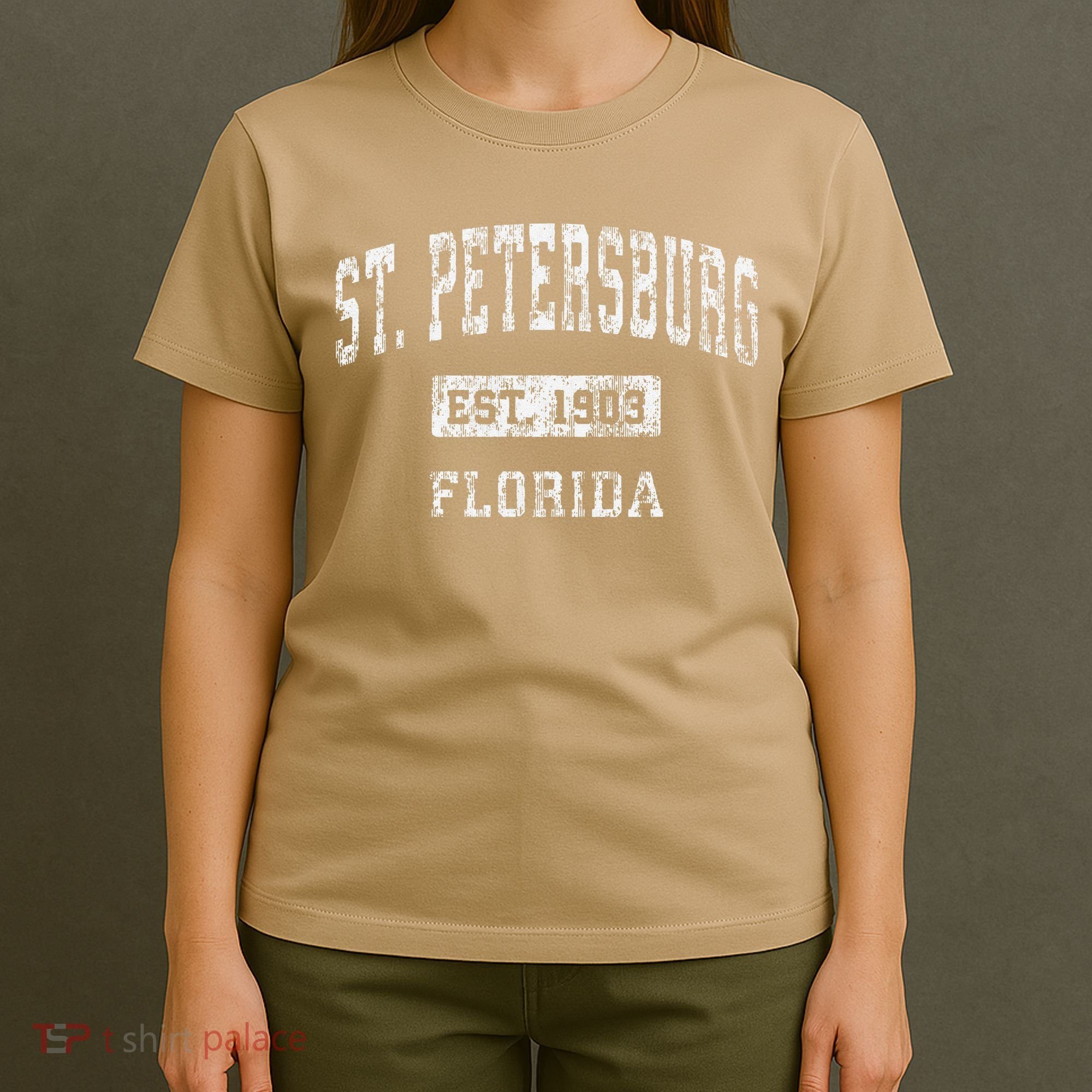 St. Petersburg Florida Fl Vintage Established T-Shirt