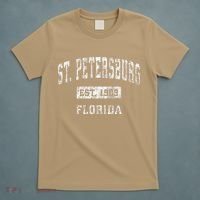 St. Petersburg Florida Fl Vintage Established T-Shirt thumb 5