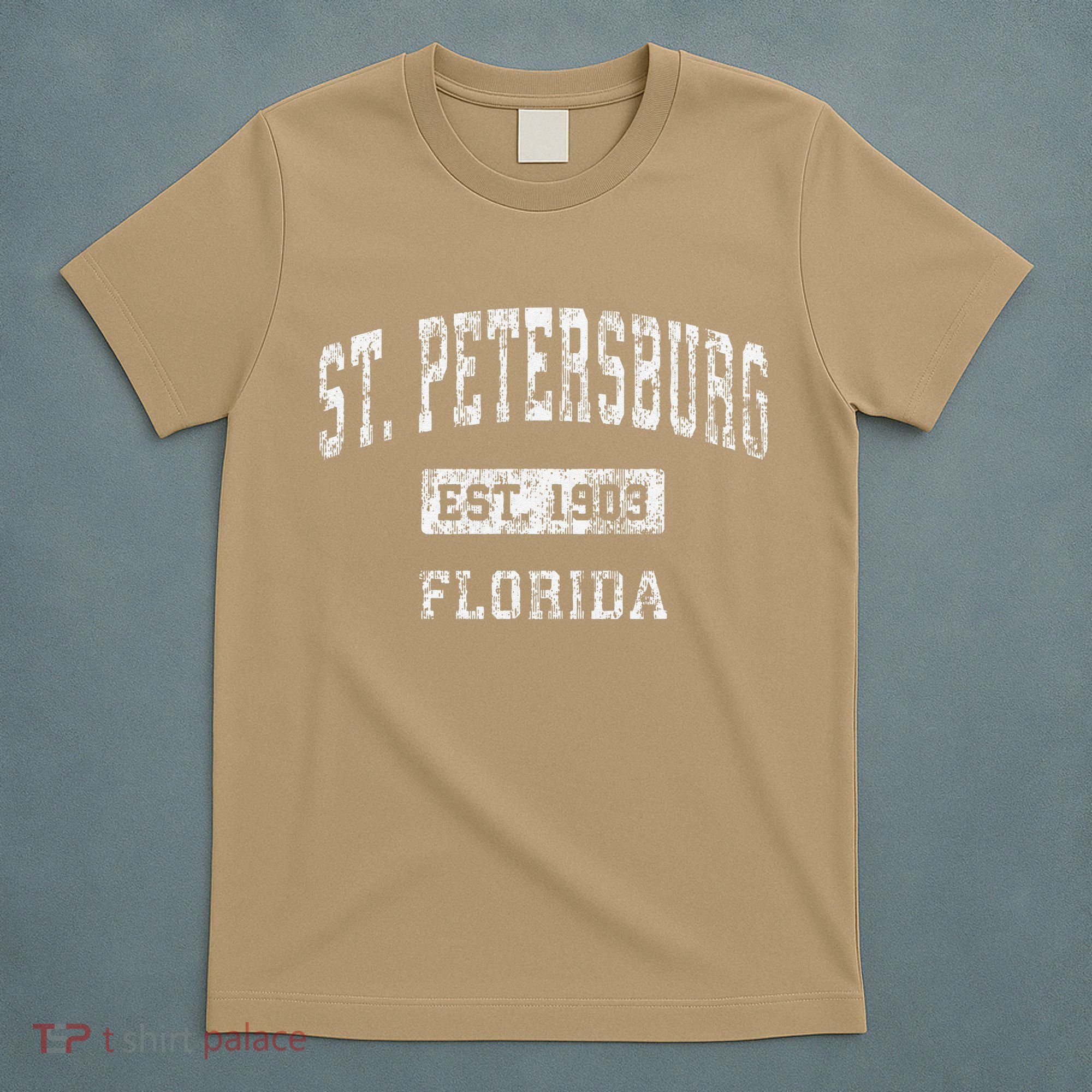 St. Petersburg Florida Fl Vintage Established T-Shirt