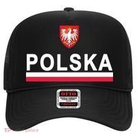 Sporty Polska Flag And Emblem Polish Coat Of Arms Gift Hat thumb 0