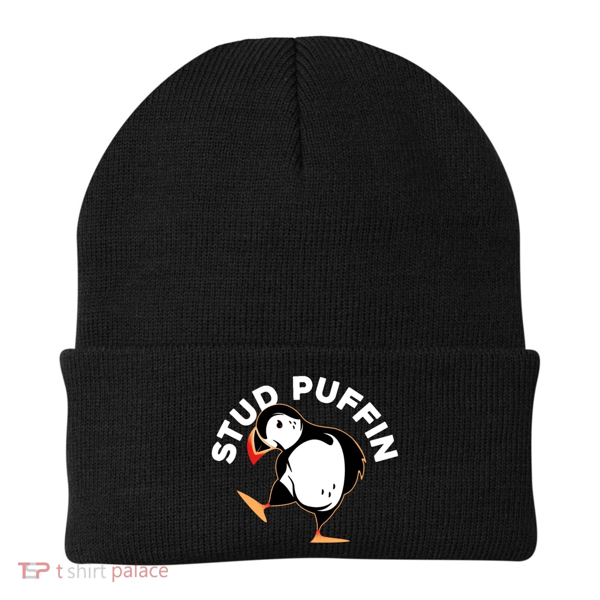 Stud Puffin Funny Seabird Animal Lover Stud Muffin Cool Gift Beanie