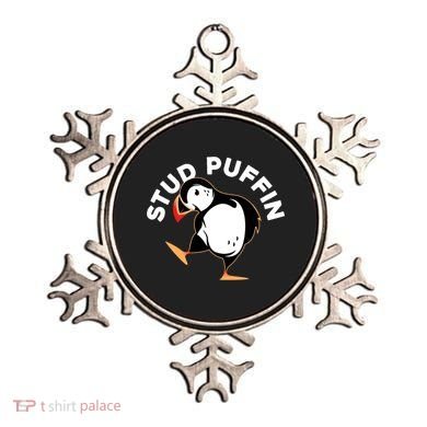 Stud Puffin Funny Seabird Animal Lover Stud Muffin Cool Gift Ornament