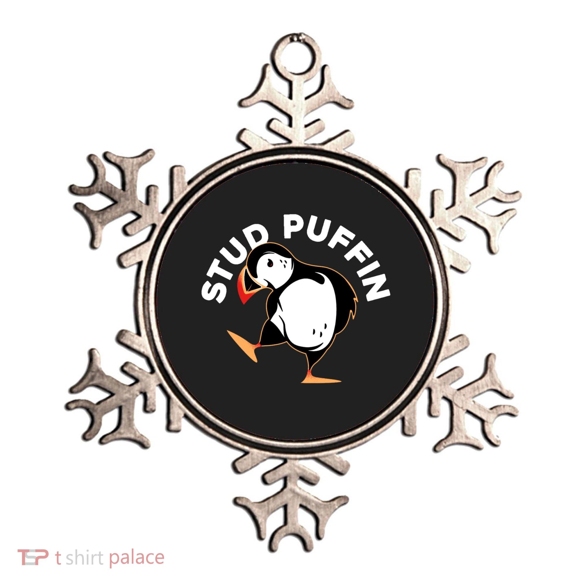 Stud Puffin Funny Seabird Animal Lover Stud Muffin Cool Gift Ornament