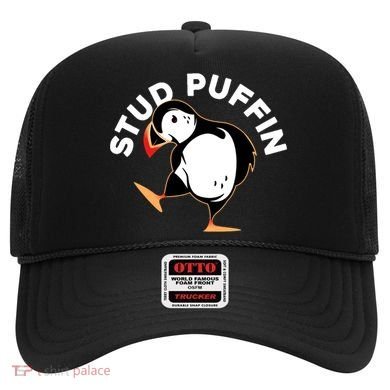 Stud Puffin Funny Seabird Animal Lover Stud Muffin Cool Gift Hat