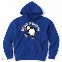 Stud Puffin Funny Seabird Animal Lover Stud Muffin Cool Gift Hoodie thumb 0