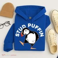 Stud Puffin Funny Seabird Animal Lover Stud Muffin Cool Gift Hoodie thumb 4