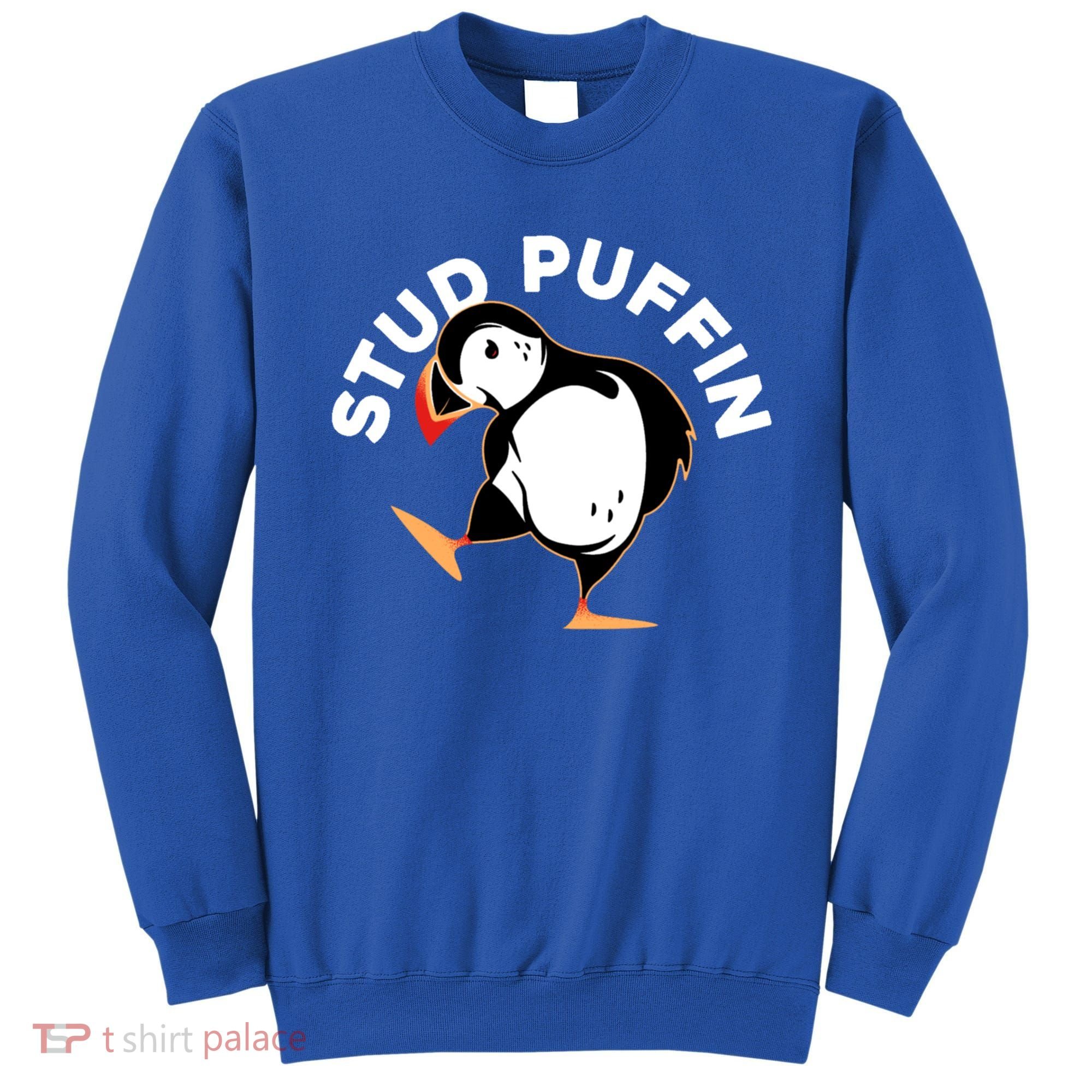 Stud Puffin Funny Seabird Animal Lover Stud Muffin Cool Gift Sweatshirt