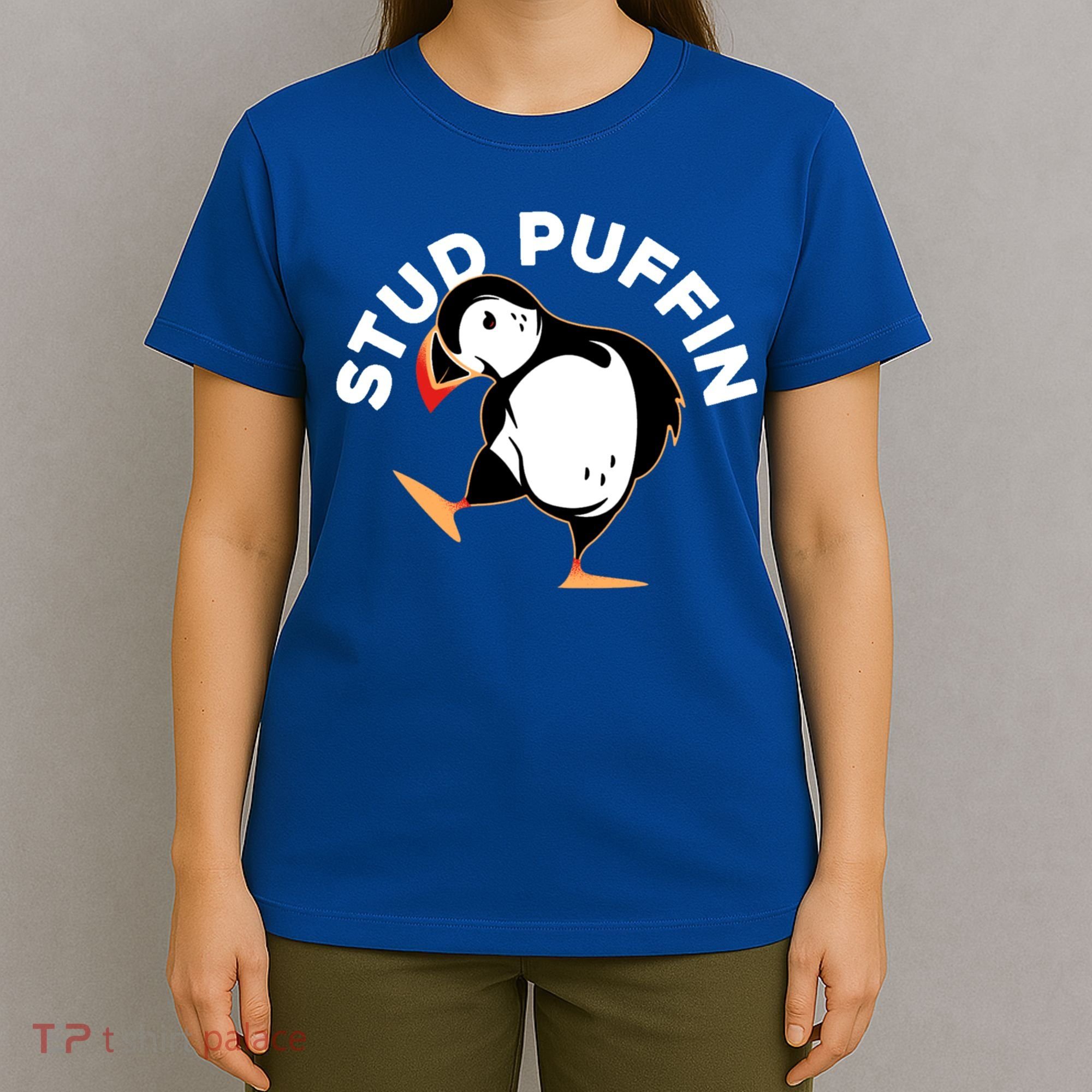 Stud Puffin Funny Seabird Animal Lover Stud Muffin Cool Gift T-Shirt