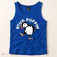 Stud Puffin Funny Seabird Animal Lover Stud Muffin Cool Gift Tank Top thumb 2