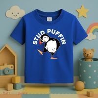 Stud Puffin Funny Seabird Animal Lover Stud Muffin Cool Gift Toddler T-Shirt thumb 3