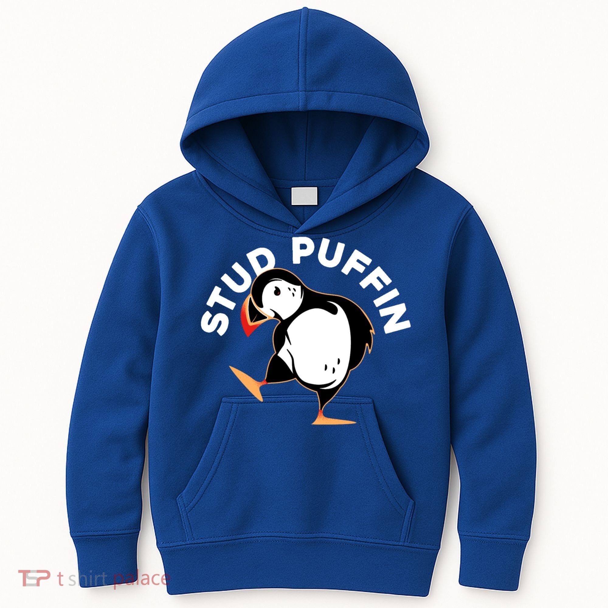 Stud Puffin Funny Seabird Animal Lover Stud Muffin Cool Gift Kids Hoodie