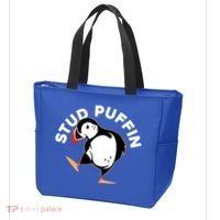 Stud Puffin Funny Seabird Animal Lover Stud Muffin Cool Gift Tote Bag thumb 3