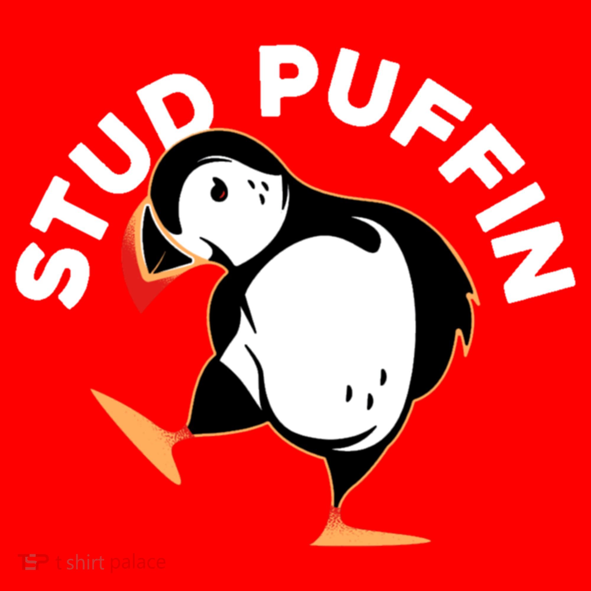 Stud Puffin Funny Seabird Animal Lover Stud Muffin Cool Gift Santa Hat