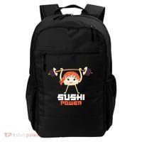Sushi Power Funny Gym Vegetarian Muscle Powerlifting Backpack thumb 0