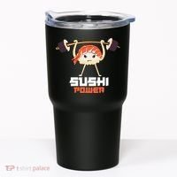 Sushi Power Funny Gym Vegetarian Muscle Powerlifting Tumbler thumb 0