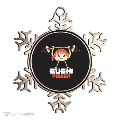 Sushi Power Funny Gym Vegetarian Muscle Powerlifting Ornament