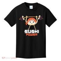 Sushi Power Funny Gym Vegetarian Muscle Powerlifting Kids T-Shirt thumb 0