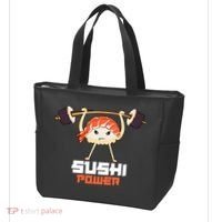 Sushi Power Funny Gym Vegetarian Muscle Powerlifting Tote Bag thumb 3
