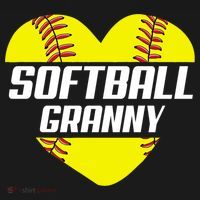 Softball Player Family Funny Gift Softball Granny Heart Gift Women's Hoodie thumb 2