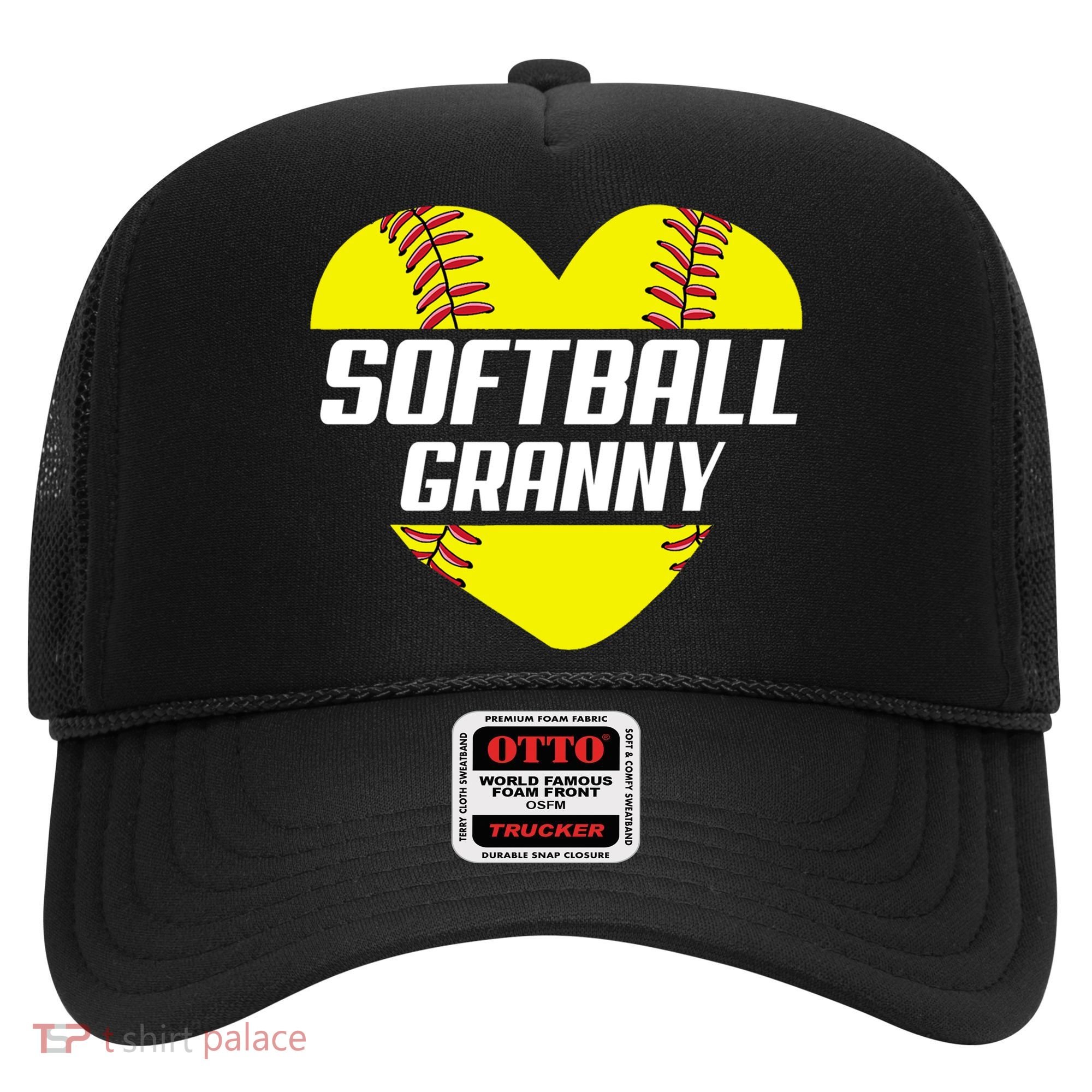 Softball Player Family Funny Gift Softball Granny Heart Gift Hat