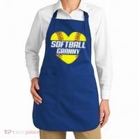 Softball Player Family Funny Gift Softball Granny Heart Gift Apron thumb 2