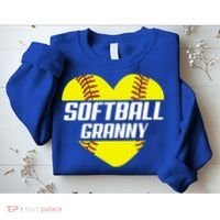 Softball Player Family Funny Gift Softball Granny Heart Gift Sweatshirt thumb 2