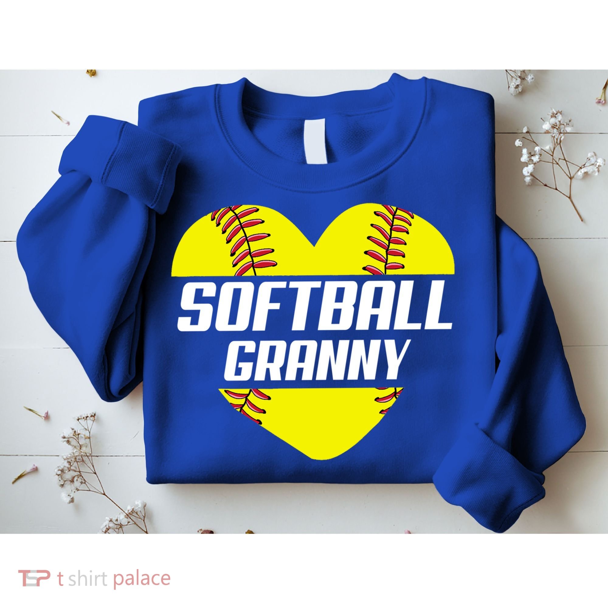 Softball Player Family Funny Gift Softball Granny Heart Gift Sweatshirt