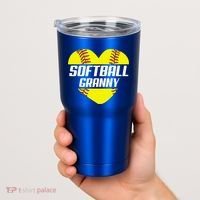 Softball Player Family Funny Gift Softball Granny Heart Gift Tumbler thumb 2