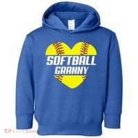 Softball Player Family Funny Gift Softball Granny Heart Gift Toddler Hoodie thumb 0
